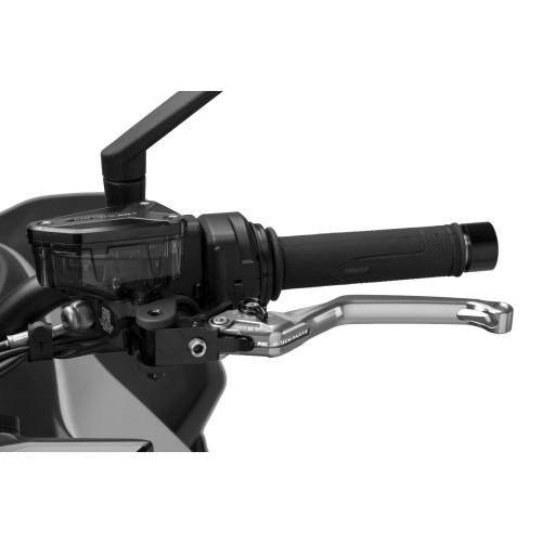 PUIG Standard V4 Clutch Lever (Silver Lever With Black Selector) 4220PN