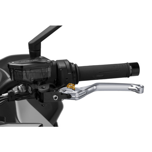 PUIG Standard V4 Clutch Lever (Titanium Lever With Gold Selector) 4220YO