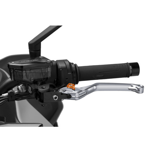 PUIG Standard V4 Clutch Lever (Titanium Lever With Orange Selector) 4220YT