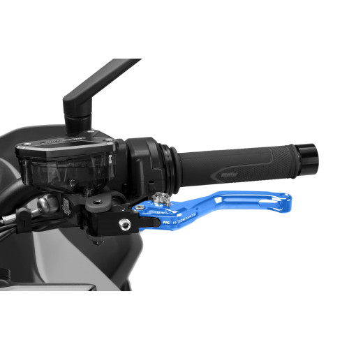 PUIG Short V4 Clutch Lever (Blue Lever With Silver Selector) 4230AP