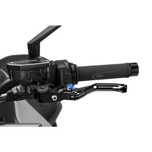 PUIG Short V4 Clutch Lever (Black Lever With Blue Selector) 4230NA
