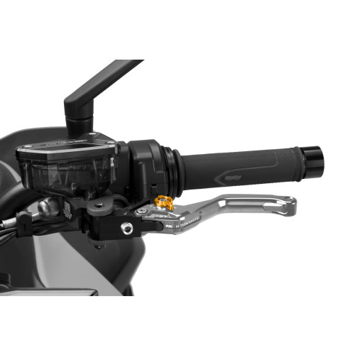 PUIG Short V4 Clutch Lever (Silver Lever With Gold Selector) 4230PO