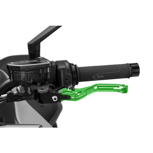 PUIG Short V4 Clutch Lever (Green Lever With Black Selector) 4230VN