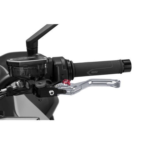 PUIG Short V4 Clutch Lever (Titanium Lever With Red Selector) 4230YR
