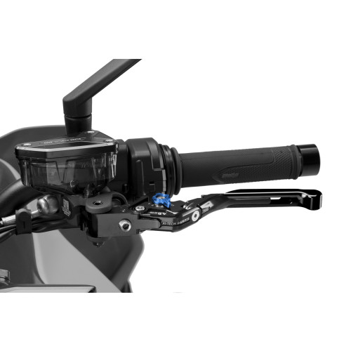 PUIG Extendable V4 Clutch Lever (Black Lever With Blue Selector) 424NNA