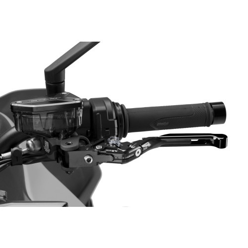 PUIG Extendable V4 Clutch Lever (Black Lever With Titanium Selector) 424NNY