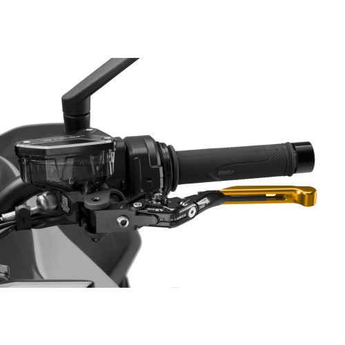 PUIG Extendable V4 Clutch Lever (Gold Lever With Black Selector) 424ONN
