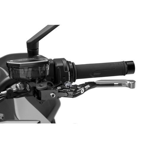 PUIG Extendable V4 Clutch Lever (Silver Lever With Titanium Selector) 424PNY