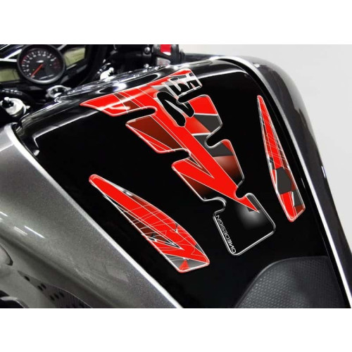 PUIG Wings Tank Pad With Ninja Logo (Red) 4721R