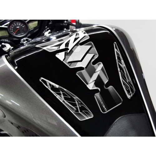 PUIG Wings Tank Pad With YZF Logo (Silver) 4723P