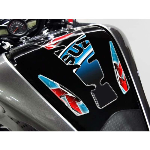 PUIG Wings Tank Pad With Suzuki Logo (Blue) 4724A