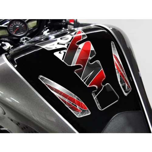 PUIG Wings Tank Pad With Honda Logo (Silver) 4785P