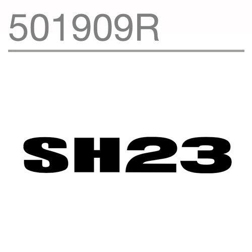 SHAD SH23 Replacement Sticker (Aluminium) 501909R