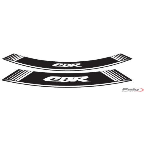 PUIG Wheel Rim Stickers (White) 5524B