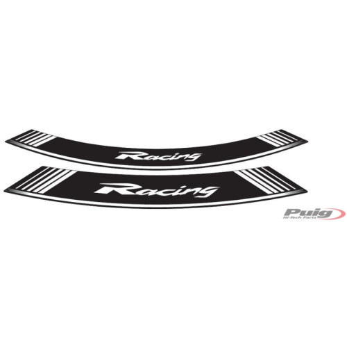 PUIG Wheel Rim Stickers (White) 5531B