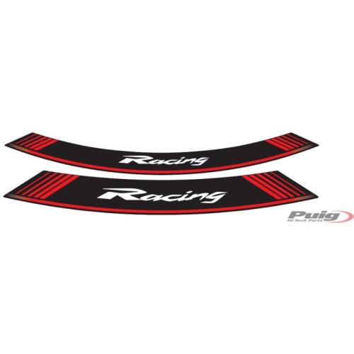 PUIG Wheel Rim Stickers (Red) 5531R