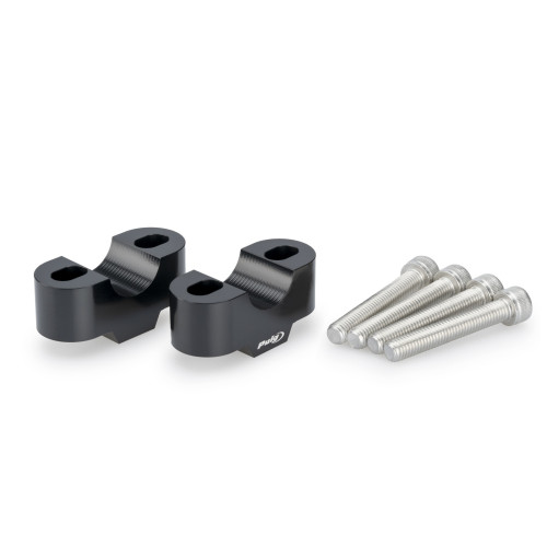 PUIG 20mm Handlebar Risers For 22-32mm Bars (Black) 3671N