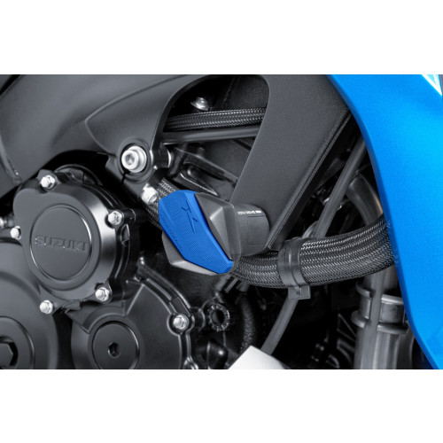 PUIG Rubber Covers For R12 Frame Sliders (Blue) 6378A