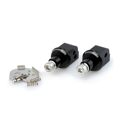 PUIG Pillion Footpeg Adaptors (Black) 6645N