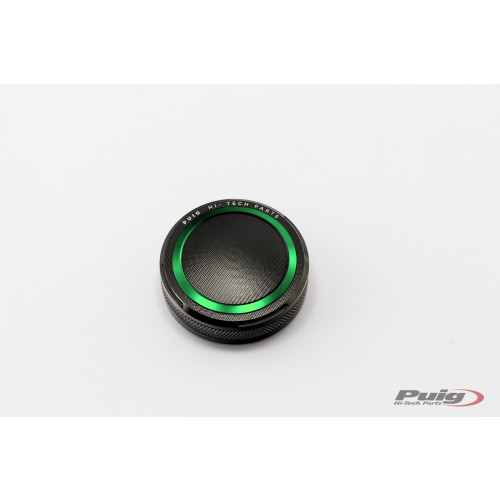 PUIG Front Brake Liquid Tank Cover (Green) 9264V