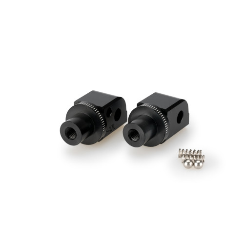 PUIG Pillion Footpeg Adaptors (Black) 7209N