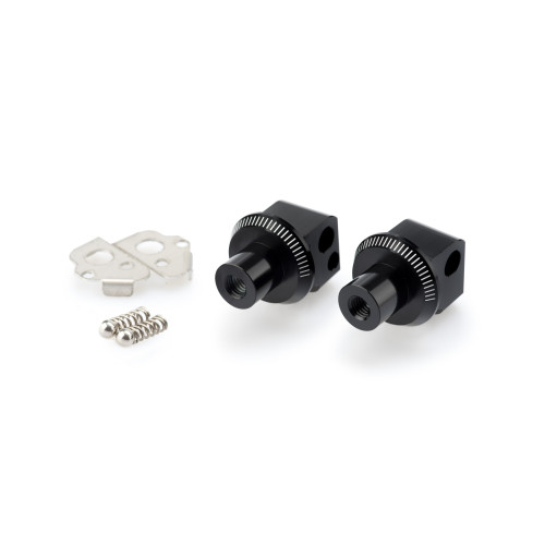 PUIG Pillion Footpeg Adaptors (Black) 7241N