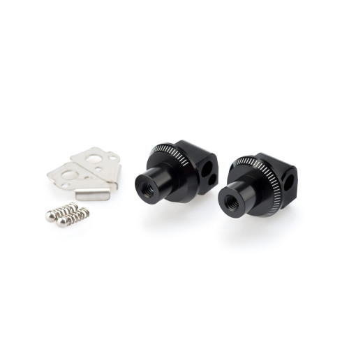 PUIG Pillion Footpeg Adaptors (Black) 7243N