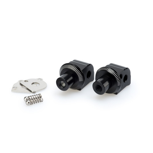 PUIG Pillion Footpeg Adaptors (Black) 7269N