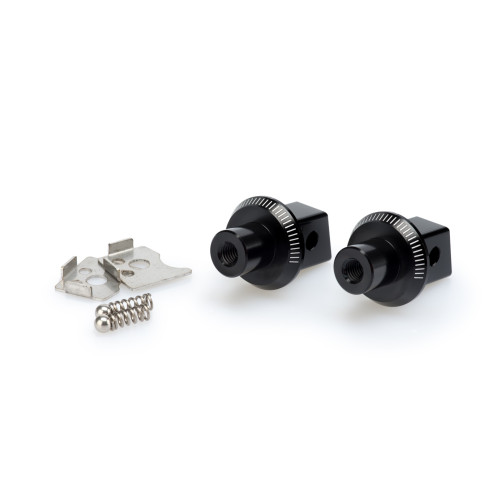 PUIG Pillion Footpeg Adaptors (Black) 7271N