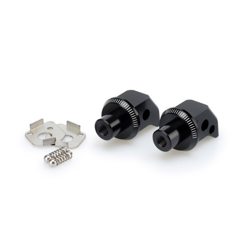 PUIG Pillion Footpeg Adaptors (Black) 7277N
