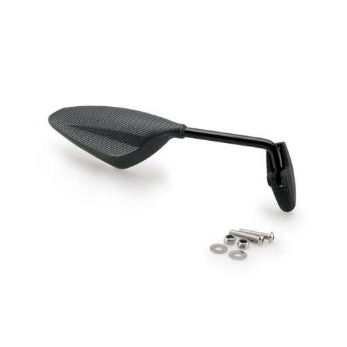 PUIG RS1 Rearview Mirror RHS 70 Degree Stalk (Carbon Look) 7354C
