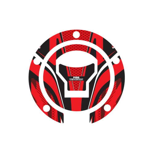 PUIG Radikal Fuel Cap Protector (Red) 7572R
