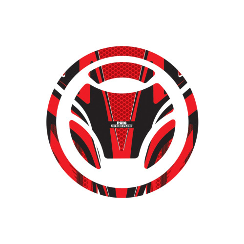 PUIG Radikal Fuel Cap Protector (Red) 7584R