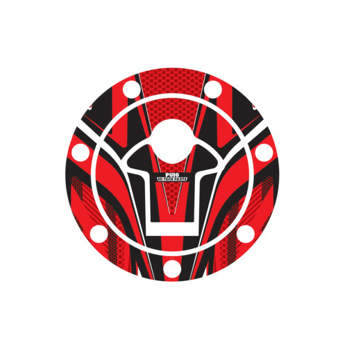 PUIG Radikal Fuel Cap Protector (Red) 7611R