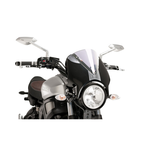 PUIG Retrovision Black Semi Fairing And Screen 195mm (Clear) 9560W