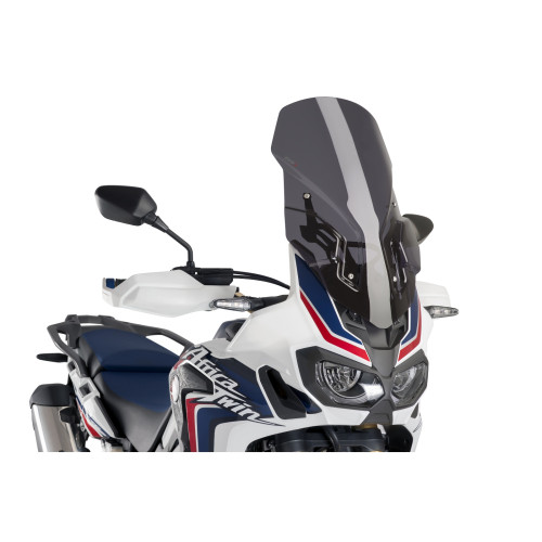 PUIG Adjustable Touring Screen With Support (Dark Smoke) 9156F