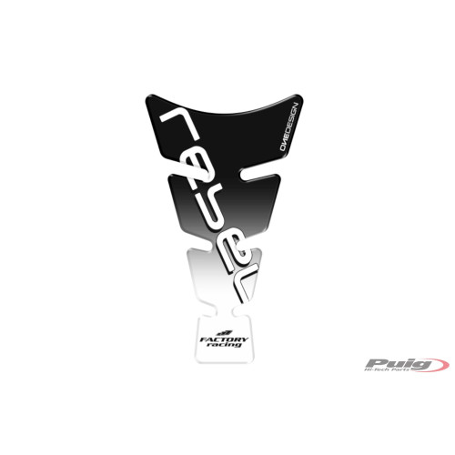 PUIG Spirit Tank Pad With Model Logo (Black) 20483N