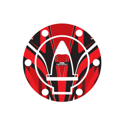 PUIG Radikal Fuel Cap Protector (Red) 8263R