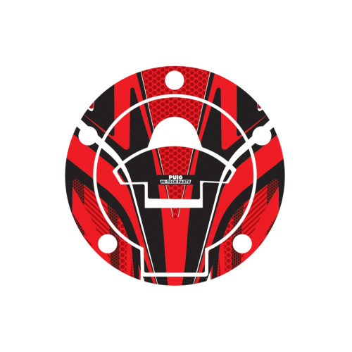 PUIG Radikal Fuel Cap Protector (Red) 8281R