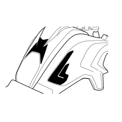 PUIG Full Tank Protection Pads (Carbon Look) 8434C