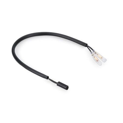 PUIG Indicator / Number Plate Wiring Extension Kit 180mm (Black) 4860N