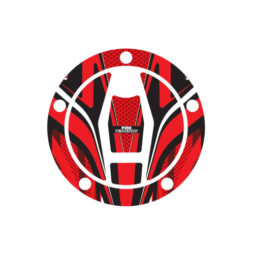 PUIG Radikal Fuel Cap Protector (Red) 9049R