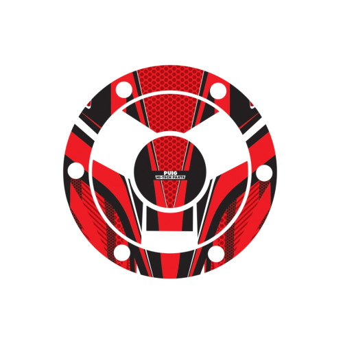 PUIG Radikal Fuel Cap Protector (Red) 9053R
