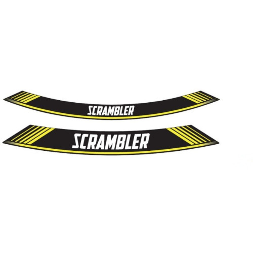 PUIG Wheel Rim Stickers (Yellow) 9134G