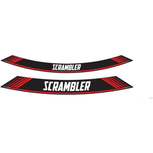 PUIG Wheel Rim Stickers (Red) 9134R