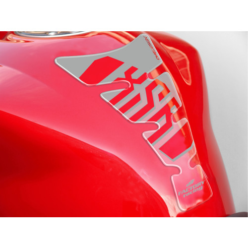 PUIG Spirit Tank Pad With Model Logo (Silver) 9308P