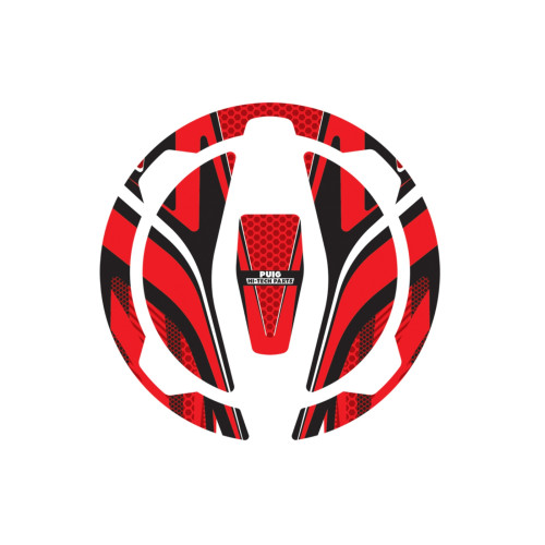 PUIG Radikal Fuel Cap Protector (Red) 9362R