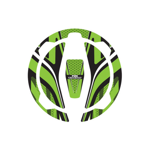 PUIG Radikal Fuel Cap Protector (Green) 9362V