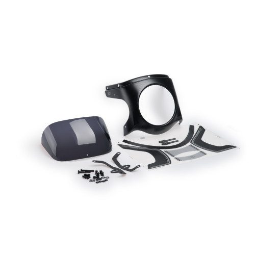 PUIG Retro Carbon Look Semi Fairing And Screen 180mm (Dark Smoke) 9516F