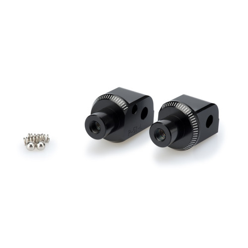 PUIG Pillion Footpeg Adaptors (Black) 9520N